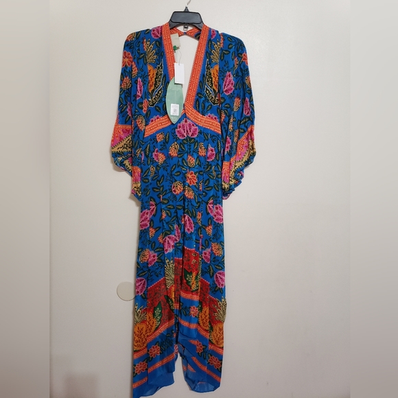 Farm Rio Pineapple Garden Caftan Maxi Dress - Picture 9 of 10